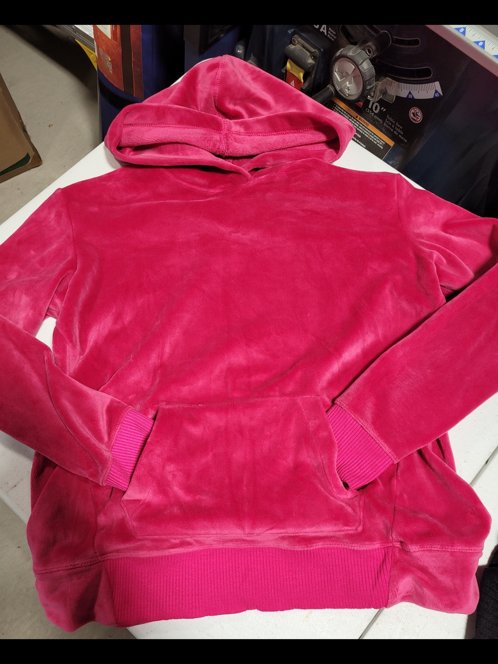 wonder nation Hot Pink Plush Hoodie - Picture 1 of 3